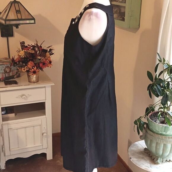 Julian Taylor Denim With Bling Dress. Coastal Cowgirl, Denim, Rhinestone Cowgirl - Picture 4 of 9